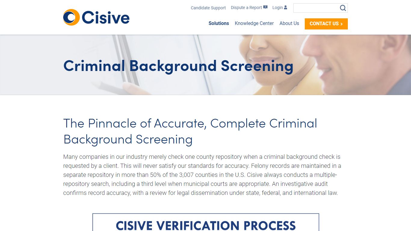 Criminal Background Check | Criminal History Check | Cisive